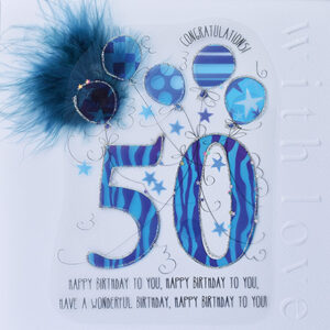 50th Birthday Card Wendy Jones-Blackett CN1631