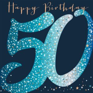 50th Birthday Card Belly Button Designs OME458