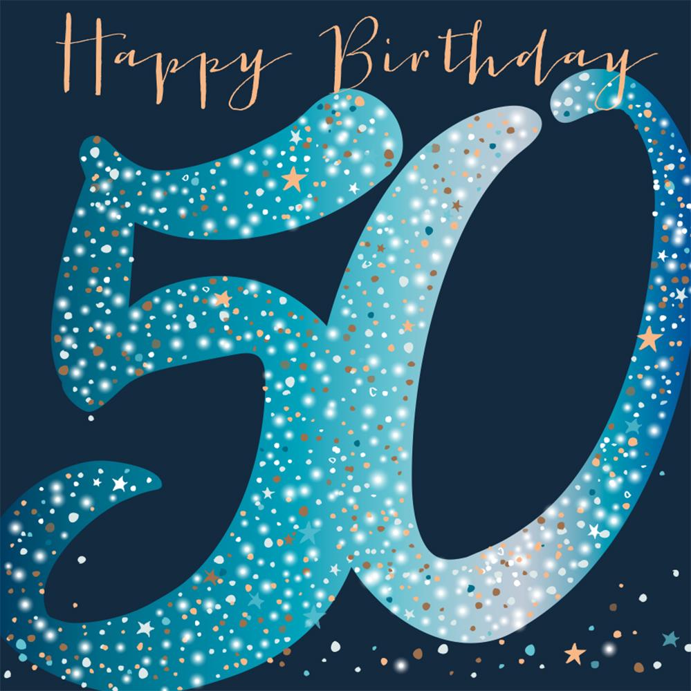 50th Birthday Card Belly Button Designs OME458