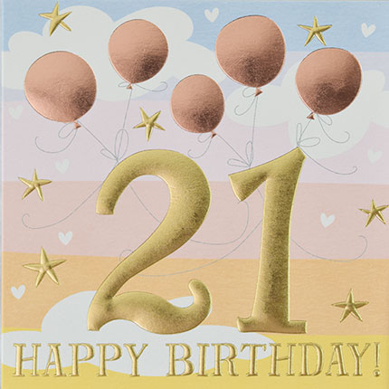 Wendy Jones-Blackett 21st Birthday Card Q1197