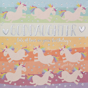Wendy Jones-Blackett Goddaughter Birthday Card Q893