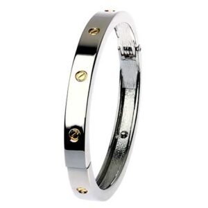 Love (Designer Inspired) Bracelet - Silver & Gold