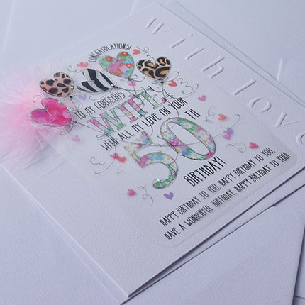 Wendy Jones-Blackett Wife 50th Birthday Card CN1663 - Image 2