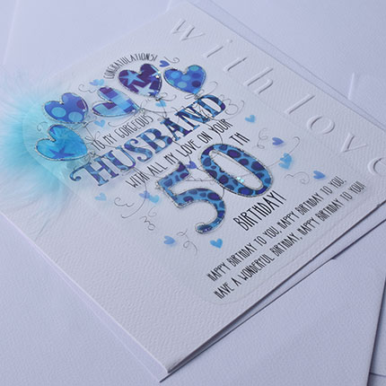 Wendy Jones-Blackett Husband 50th Birthday Card CN1670 - Image 2