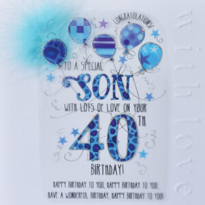 Wendy Jones-Blackett Son 40th Birthday Card CN1682