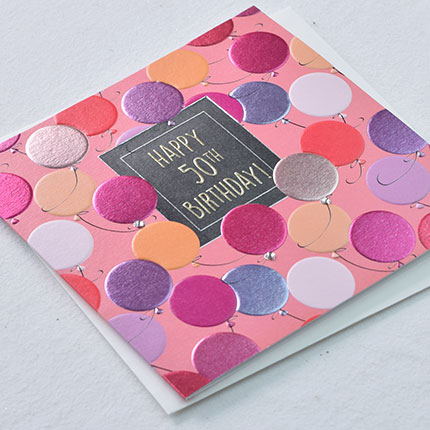 50th Birthday Card Wendy Jones-Blackett F475 - Image 2