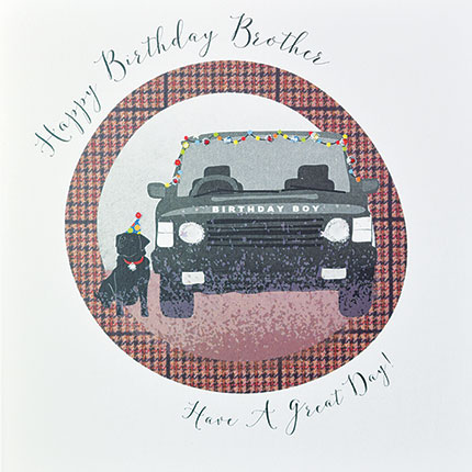Wendy Jones-Blackett Brother Birthday Card PB037