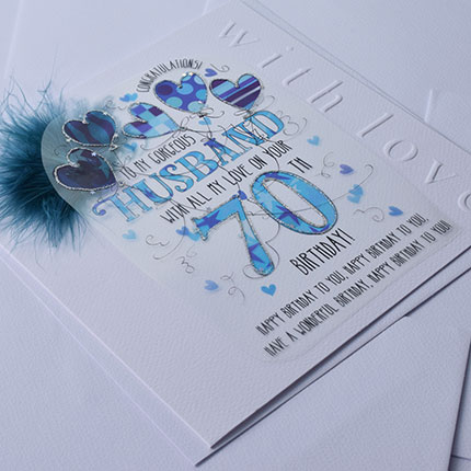 Wendy Jones-Blackett Husband 70th Birthday Card CN1672 - Image 2