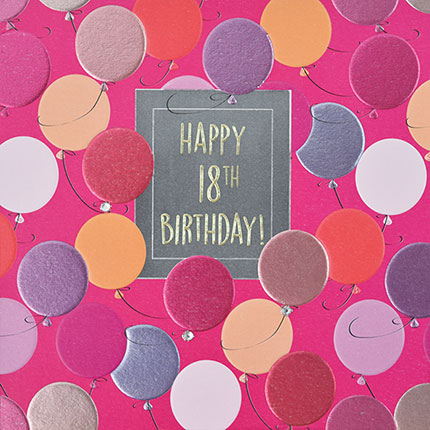 Wendy Jones-Blackett 18th Birthday Card F471