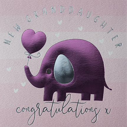 Wendy Jones-Blackett Birth of Granddaughter Card Q1068