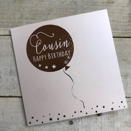Cousin Birthday Card - White Cotton KM28 - Image 2