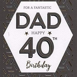 Dad 40th Birthday Card 7672