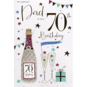 Dad 70th Birthday Card 7675