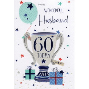 Husband 60th Birthday Card 7677
