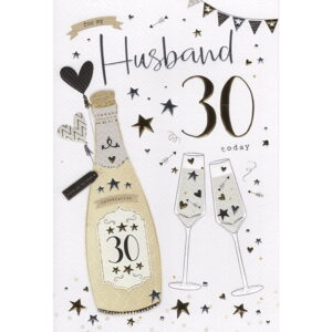 Husband 30th Birthday Card 8373