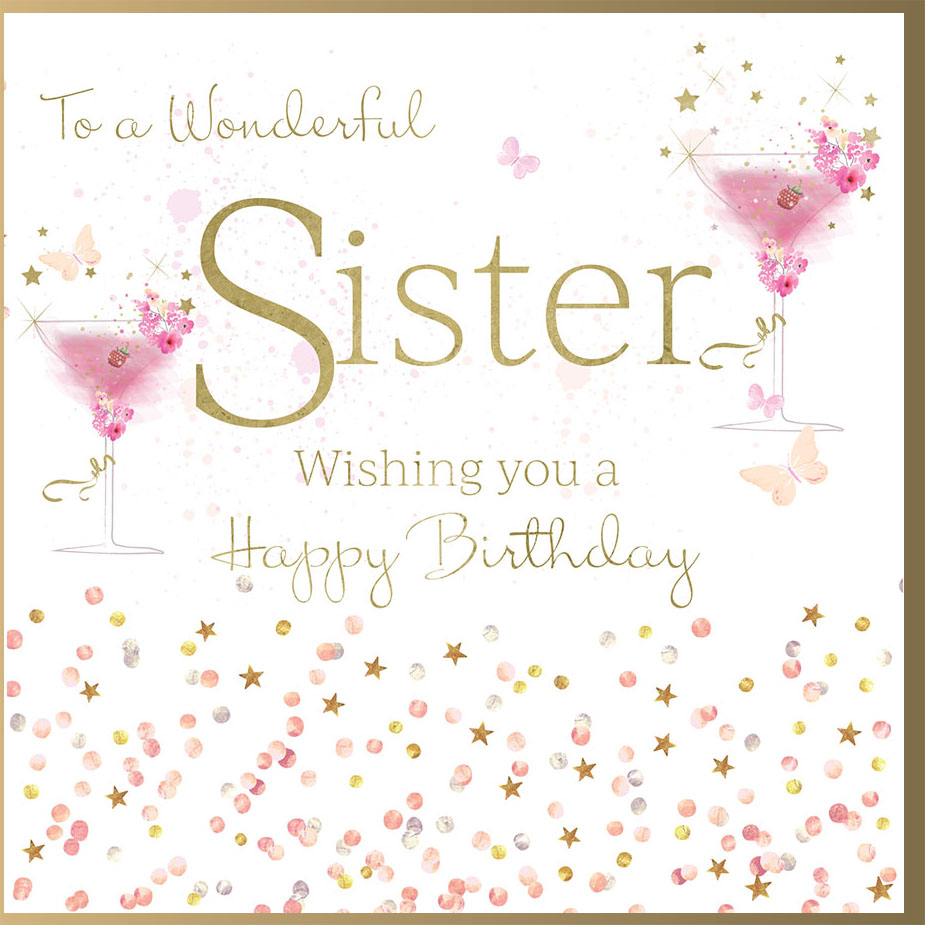 Rush Design Sister Birthday Card B33