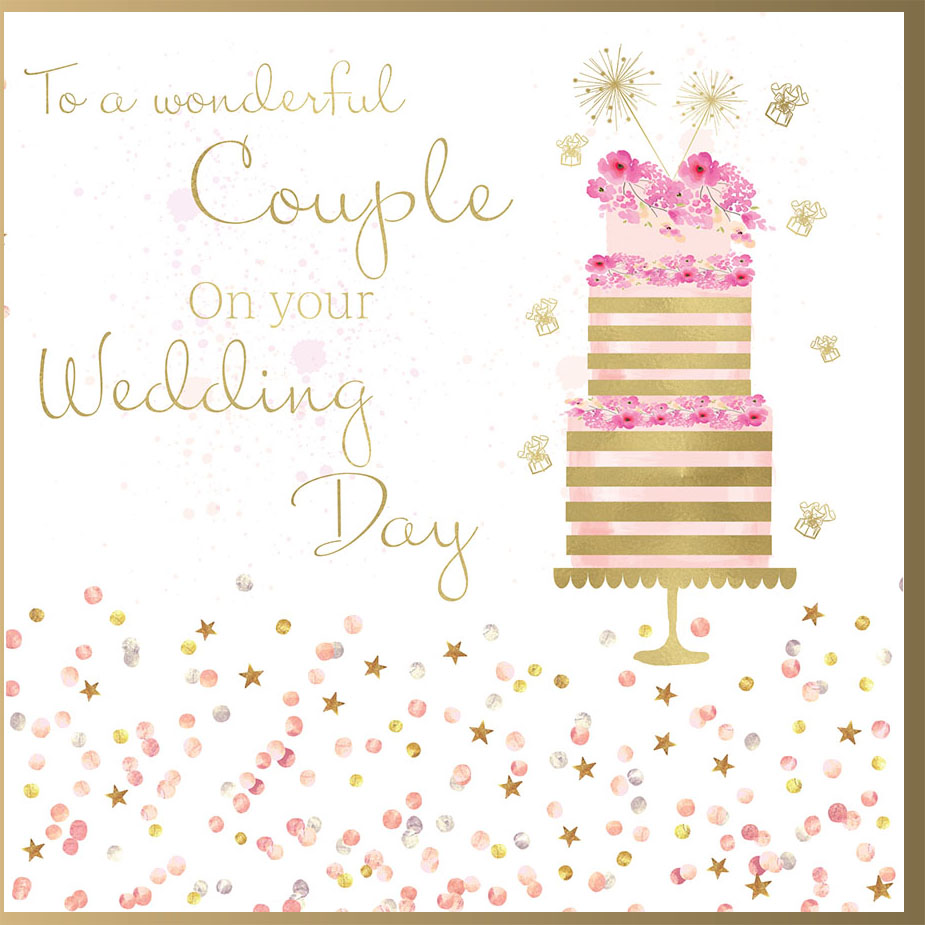 Rush Design Wedding Cake Wedding Card B45