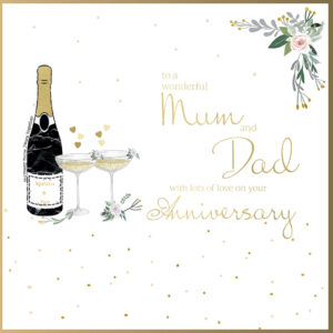 Rush Design Mum & Dad Anniversary Card B90