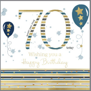 Rush Design 70th Birthday Card D22