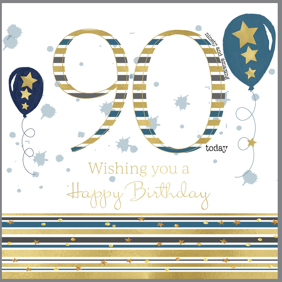 Rush Design 90th Birthday Card D26