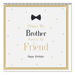 Mad Dots Brother Birthday Card BT11