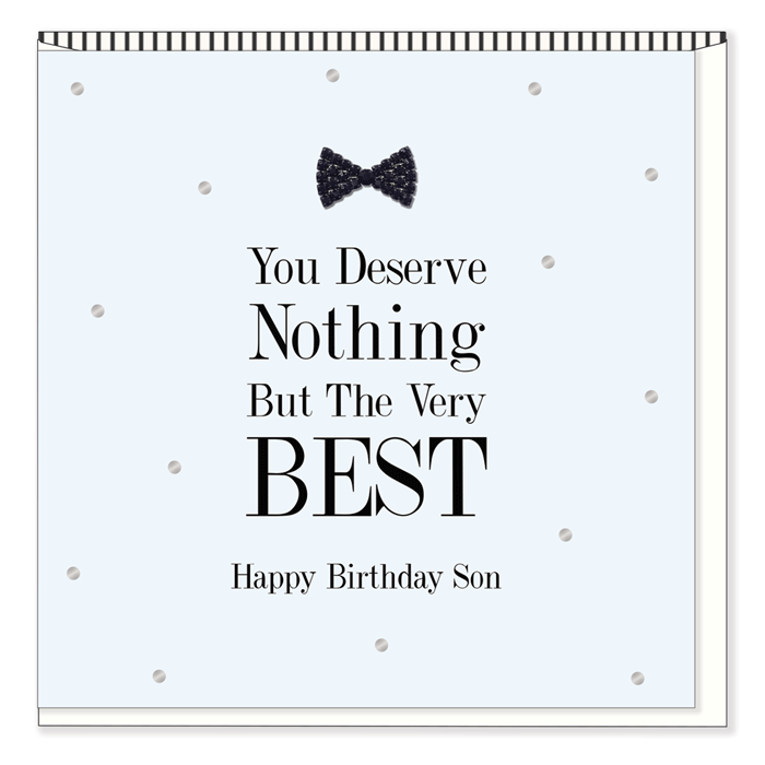 Mad Dots Son Birthday Card BT12