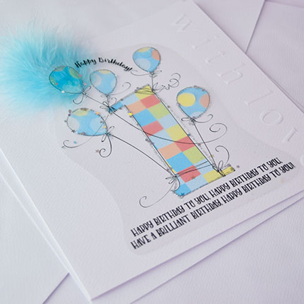 Wendy Jones-Blackett 1st Birthday Card CN1292 - Image 2