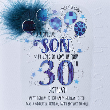 Wendy Jones-Blackett Son 30th Birthday Card CN1681