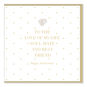 Mad Dots Love of My Life Anniversary Card MDW22