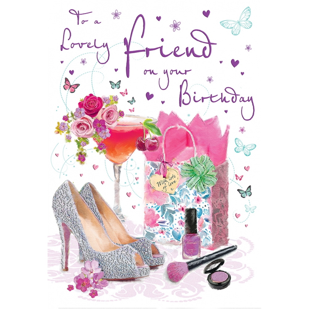 Lovely Friend Birthday Card 80188