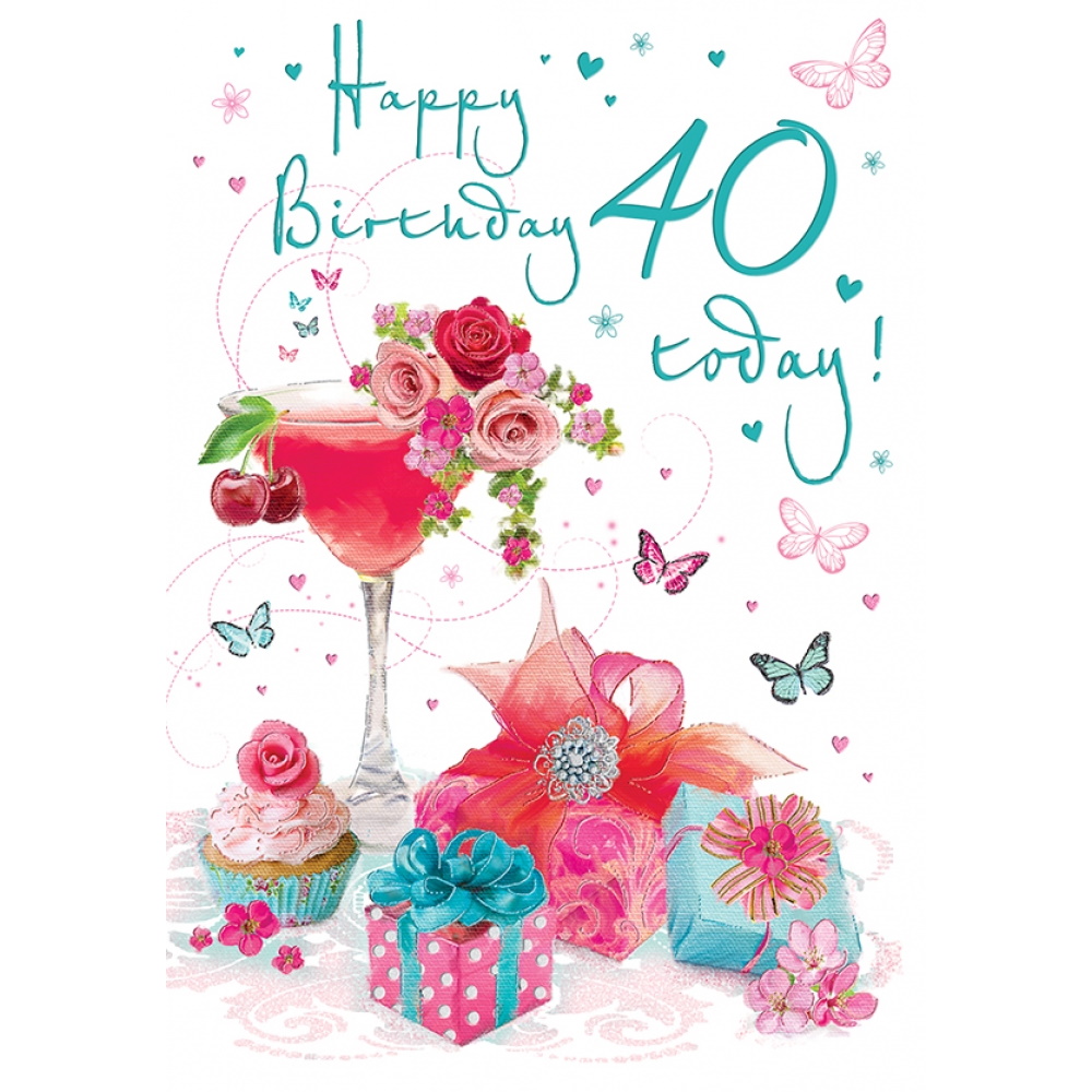 40th Birthday Card - 80199