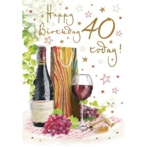 40th Birthday Card 80286
