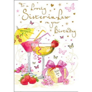 Sister-in-Law Birthday Card 80179