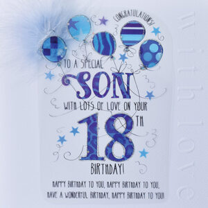 Wendy Jones-Blackett Son 18th Birthday Card CN1679