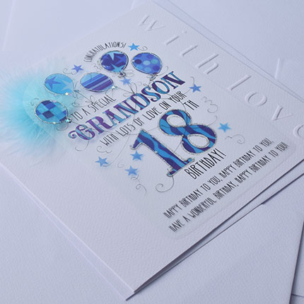 Wendy Jones-Blackett Grandson 18th Birthday Card CN1684 - Image 2