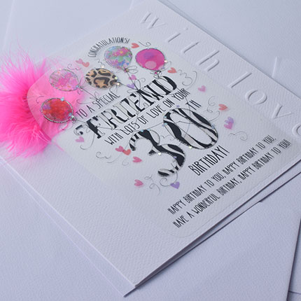 Wendy Jones-Blackett Friend 30th Birthday Card CN1692 - Image 2