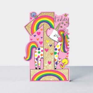 Rachel Ellen 1st Birthday Card DAR15