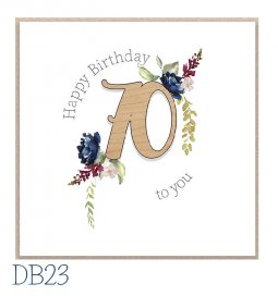 Tracey Russell 70th Birthday Card DB23