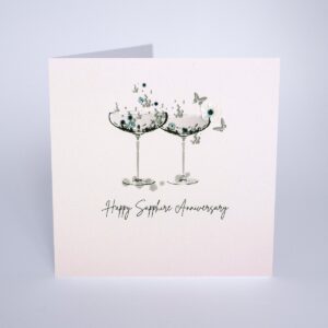 45th Sapphire Anniversary Card - Five dollar Shake DP36