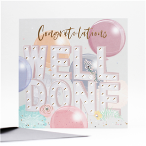 Belly Button Congratulations Well Done Card ELE192
