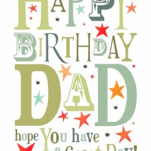 Blue Eyed Sun Dad Birthday Card JL07