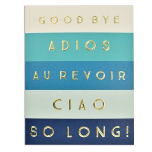 Think Of Me Goodbye Card JOT94