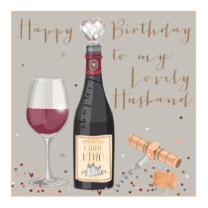 Belly Button Husband Birthday Card LXE08