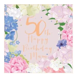 Belly Button 50th Birthday Mum Card LXE55