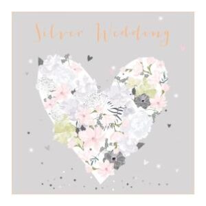 Belly Button Silver Wedding Card LXE60