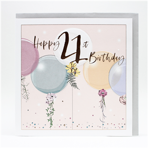 Belly Button 21st Birthday Card LXE94