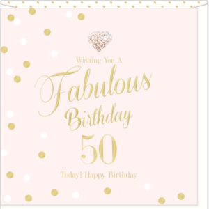 Mad Dots 50th Birthday Card MDLA50
