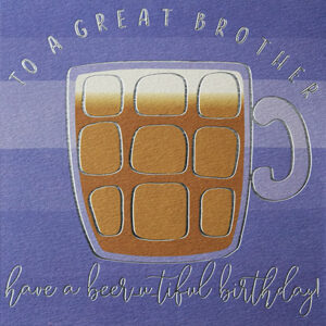 Wendy Jones-Blackett Brother Birthday Card Q1100