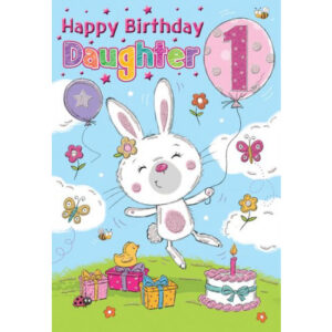 Daughter 1st Birthday Card 80108