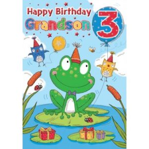 Grandson 3rd Birthday Card 80116